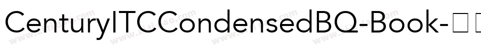 CenturyITCCondensedBQ-Book字体转换