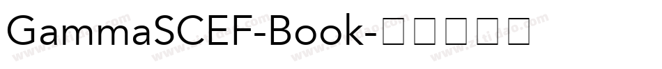 GammaSCEF-Book字体转换