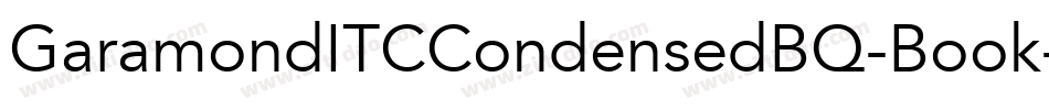 GaramondITCCondensedBQ-Book字体转换