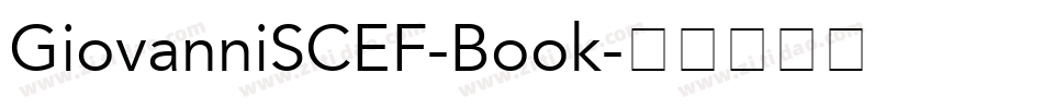 GiovanniSCEF-Book字体转换