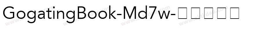 GogatingBook-Md7w字体转换