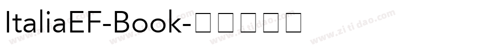 ItaliaEF-Book字体转换