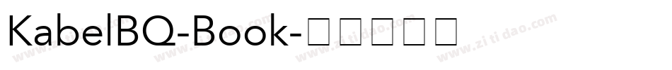 KabelBQ-Book字体转换