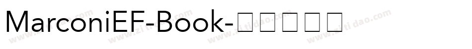 MarconiEF-Book字体转换