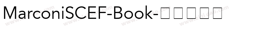 MarconiSCEF-Book字体转换