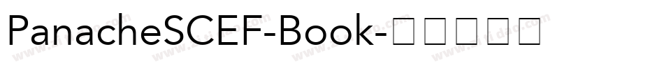 PanacheSCEF-Book字体转换