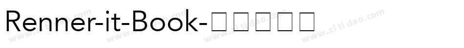 Renner-it-Book字体转换