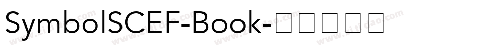 SymbolSCEF-Book字体转换