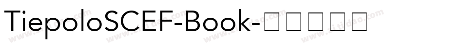 TiepoloSCEF-Book字体转换
