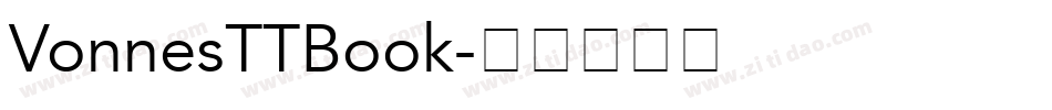 VonnesTTBook字体转换