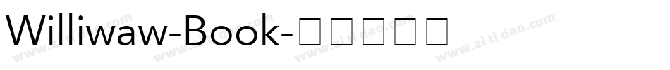 Williwaw-Book字体转换