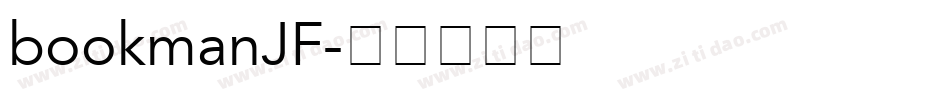 bookmanJF字体转换