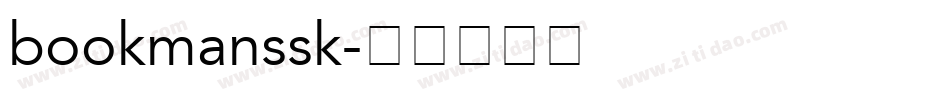bookmanssk字体转换