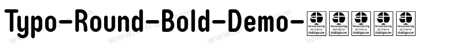 Typo-Round-Bold-Demo字体转换