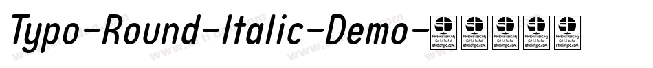 Typo-Round-Italic-Demo字体转换