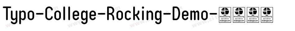 Typo-College-Rocking-Demo字体转换 Typo-College-Rocking-Demo字体转换