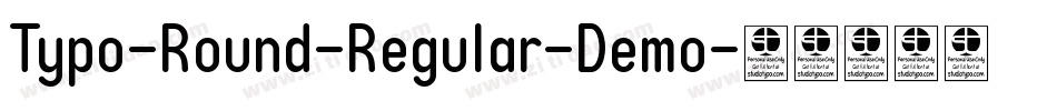 Typo-Round-Regular-Demo字体转换