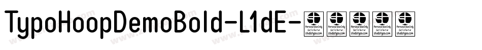 TypoHoopDemoBold-L1dE字体转换