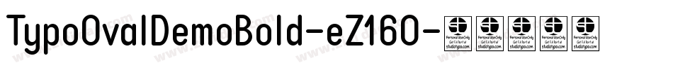 TypoOvalDemoBold-eZ16O字体转换
