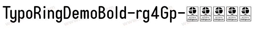 TypoRingDemoBold-rg4Gp字体转换