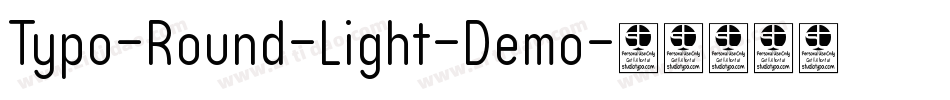 Typo-Round-Light-Demo字体转换