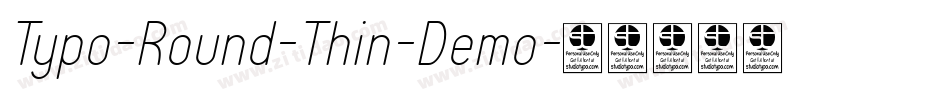 Typo-Round-Thin-Demo字体转换