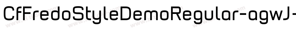 CfFredoStyleDemoRegular-agwJ字体转换
