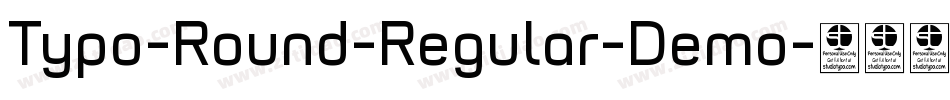 Typo-Round-Regular-Demo字体转换