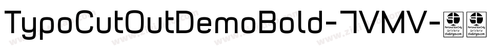 TypoCutOutDemoBold-7VMV字体转换
