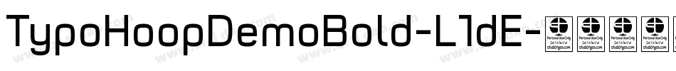 TypoHoopDemoBold-L1dE字体转换