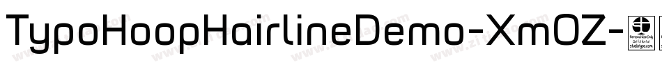 TypoHoopHairlineDemo-XmOZ字体转换