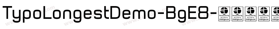 TypoLongestDemo-BgE8字体转换