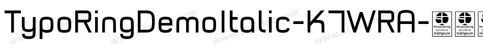 TypoRingDemoItalic-K7WRA字体转换