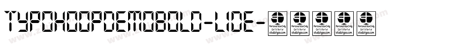 TypoHoopDemoBold-L1dE字体转换