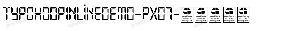 TypoHoopInlineDemo-PxO7字体转换