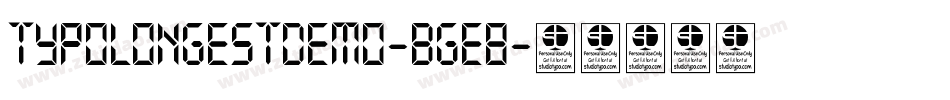 TypoLongestDemo-BgE8字体转换