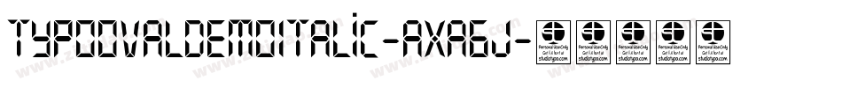 TypoOvalDemoItalic-axa6J字体转换