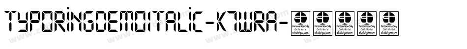 TypoRingDemoItalic-K7WRA字体转换