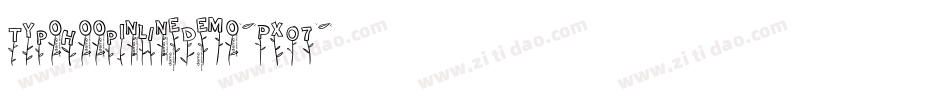 TypoHoopInlineDemo-PxO7字体转换
