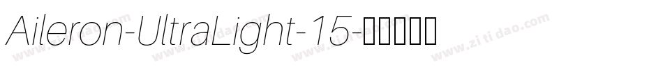 Aileron-UltraLight-15字体转换