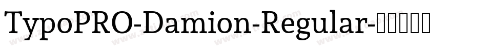 TypoPRO-Damion-Regular字体转换