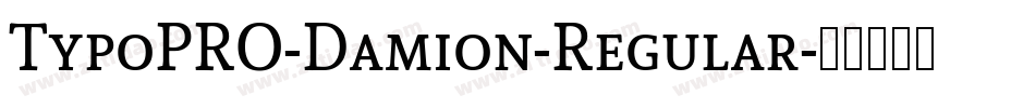 TypoPRO-Damion-Regular字体转换