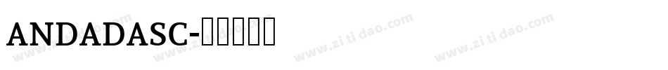 andadasc字体转换