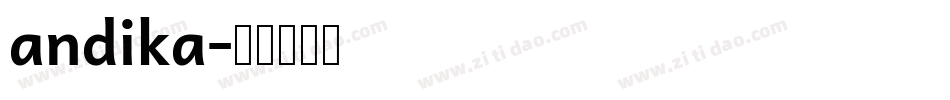andika字体转换