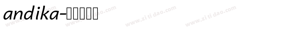 andika字体转换