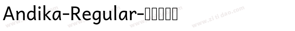Andika-Regular字体转换