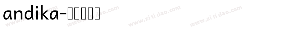 andika字体转换