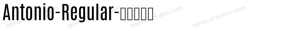 Antonio-Regular字体转换