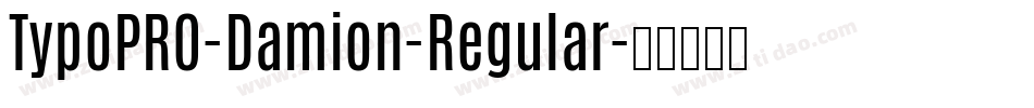 TypoPRO-Damion-Regular字体转换
