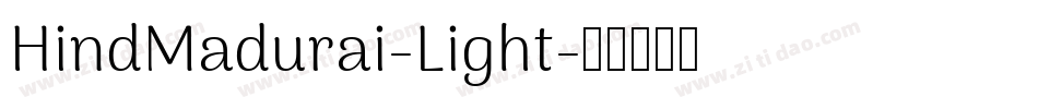 HindMadurai-Light字体转换
